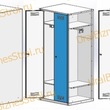 Шкаф гардеробный двухсекционный (Две двери) 1850*500*500 S-0,6мм - uralbiznesstroi.ru – Санкт-Петербург