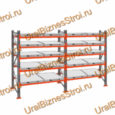 Стеллаж с выкатными платформами  2500*3600*1050 5 яруса 20 платформ - uralbiznesstroi.ru – Санкт-Петербург
