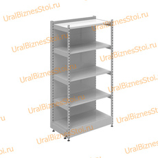 Торговый пристенный стеллаж с передней стойкой 1950*600*900 5 полок - uralbiznesstroi.ru – Санкт-Петербург