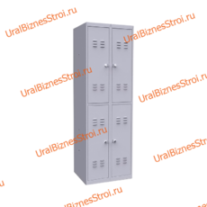 Шкаф гардеробный 4 секционный 4 двери 1850*500*800 S-0,8мм - uralbiznesstroi.ru – Санкт-Петербург