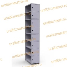  Шкаф сумочный разборный 300х500х1850 (ШхГхВ) 1х секционный 8-ячеечный S-0,6 мм (Дополнительная секция) - uralbiznesstroi.ru – Санкт-Петербург