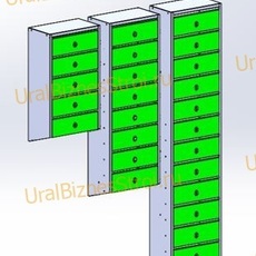 Ящик почтовый 900*200*320 наклонный - uralbiznesstroi.ru – Санкт-Петербург