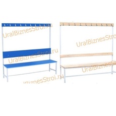 Скамья гардеробная 1стороння 450(1650)*375*2000 - uralbiznesstroi.ru – Санкт-Петербург