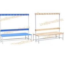 Скамья гардеробная 2стороння 450(1650)*700*2000 - uralbiznesstroi.ru – Санкт-Петербург