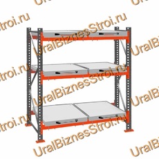 Стеллаж с выкатными платформами  3000*1800*1050 3 яруса 6 платформ - uralbiznesstroi.ru – Санкт-Петербург