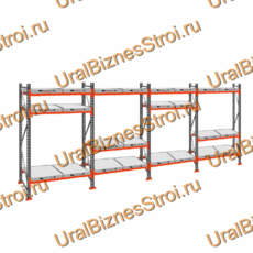 Стеллаж с выкатными платформами  3000*7200*1050 3 яруса 24 платформы - uralbiznesstroi.ru – Санкт-Петербург