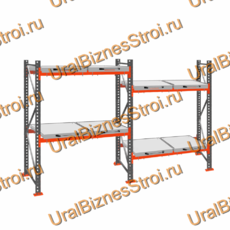 Стеллаж с выкатными платформами  2500*3600*1050 2 яруса 8 платформ - uralbiznesstroi.ru – Санкт-Петербург