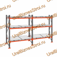 Стеллаж с выкатными платформами  2500*3600*1050 3 яруса 12 платформ - uralbiznesstroi.ru – Санкт-Петербург