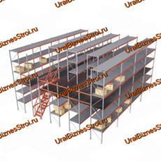 Мезонинный стеллаж 10м*12м 2 этажа 240 м2 - uralbiznesstroi.ru – Санкт-Петербург