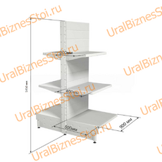Торговый островной стеллаж 1450*500*900 3 полки - uralbiznesstroi.ru – Санкт-Петербург