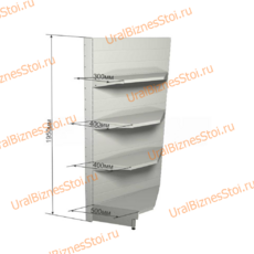 Торговый угловой стеллаж 1950*500*900 4 полки - uralbiznesstroi.ru – Санкт-Петербург