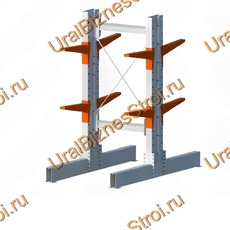 Стеллаж консольный двусторонний 2000х1150х2020 мм тяжелый 3 яруса - uralbiznesstroi.ru – Санкт-Петербург