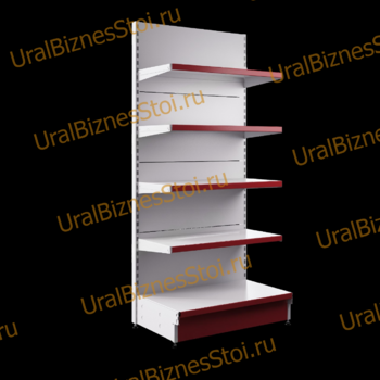Торговый пристенный стеллаж 2350*400*900 5 полок - uralbiznesstroi.ru – Санкт-Петербург