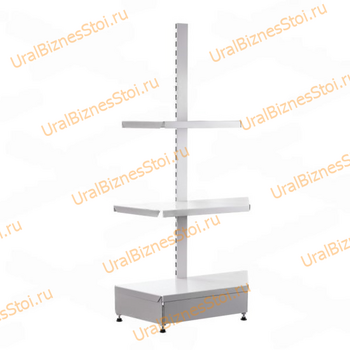 Торговые торцевые стеллажи 1450*500 3 полки - uralbiznesstroi.ru – Санкт-Петербург