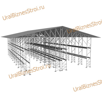 Быстровозводимый (каркас) склад 12000*25000*8000 мм 3 яруса - uralbiznesstroi.ru – Санкт-Петербург