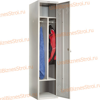 Шкаф гардеробный двухсекционный (1 дверь) 1850*500*500 S-0,7мм - uralbiznesstroi.ru – Санкт-Петербург