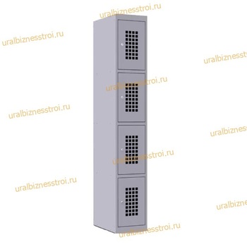  Шкаф сумочный разборный 400х500х1850 (ШхГхВ) 4-ячеечный 1х секционный S-0,8мм (Основная секция) - uralbiznesstroi.ru – Санкт-Петербург