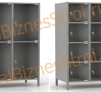  Шкаф сумочный разборный 300х500х1850 (ШхГхВ)  4-ячеечный S-0,6 мм - uralbiznesstroi.ru – Санкт-Петербург