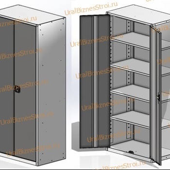 Шкаф архивный 1850*850*500 2-дверный - uralbiznesstroi.ru – Санкт-Петербург