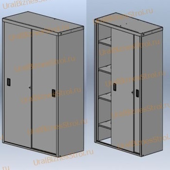 Шкаф архивный купе 1850*850*450 односекционный 2 раздвижные двери - uralbiznesstroi.ru – Санкт-Петербург