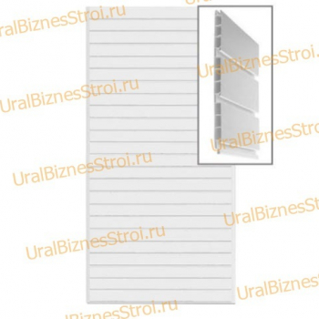 Экономпанель 1200*2400 РР пластик белая (вертикально) - uralbiznesstroi.ru – Санкт-Петербург