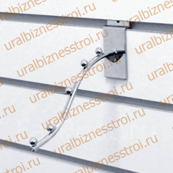 F 105-250 Кронштейн изогнутый (тонкий) с 7 шариками - uralbiznesstroi.ru – Санкт-Петербург