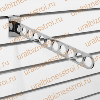 F 106 Кронштейн наклонный с 11-ю отверстиями, 400 мм., хром - uralbiznesstroi.ru – Санкт-Петербург