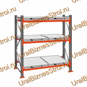 Стеллаж с выкатными платформами  3000*1800*1050 3 яруса 6 платформ - uralbiznesstroi.ru – Санкт-Петербург