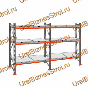 Стеллаж с выкатными платформами  2500*3600*1050 3 яруса 12 платформ - uralbiznesstroi.ru – Санкт-Петербург