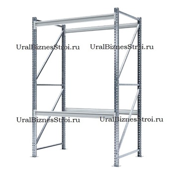 Грузовой стеллаж 2040*600*1500 2 яруса навесных без настила - uralbiznesstroi.ru – Санкт-Петербург